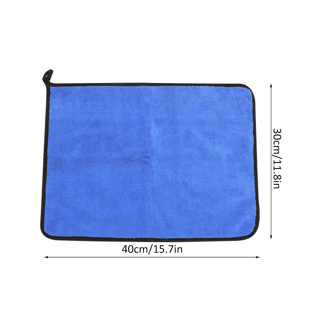 Cotton Fishing Towel Thickening Water Absorption Double Sided Color Towel Fishing Accessory(Blue Gray )