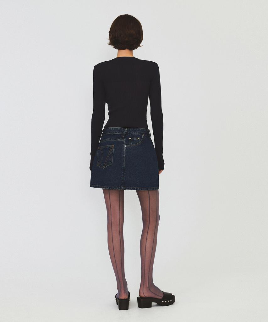Daiaegeuneol See-Through Ribbed Knit (Dark Gray)