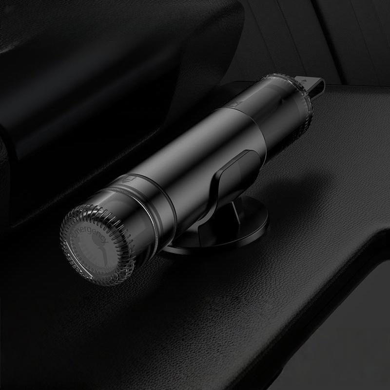 XMSJ Universal Car Safety Hammer For Breaking Windows/cutting Seat Belts Two In One Driving Escape Emergency Tool