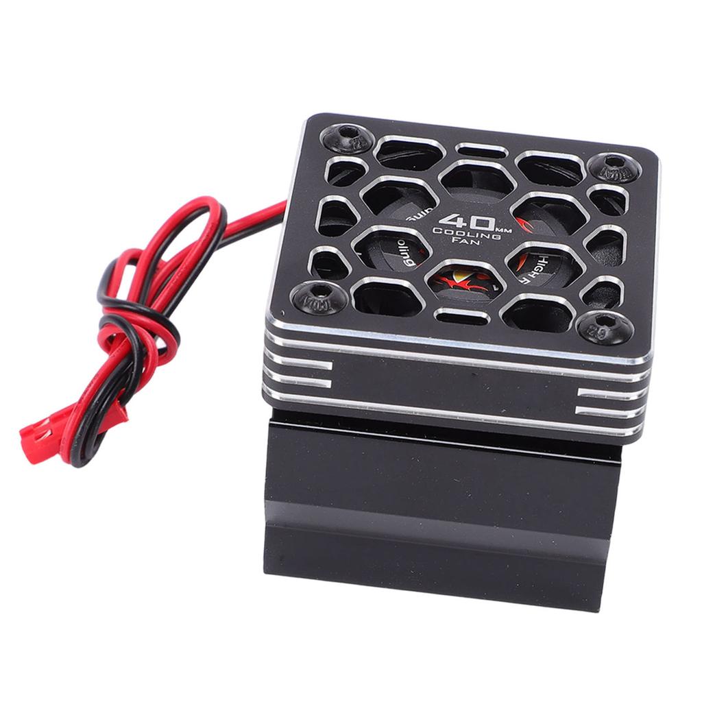 RC Cooling Fan Aluminum Alloy 40mm Motor Fan with Heatsink Metal Cover for 1 8 1 10 RC Car 540 550 F540 3650 3660 Motor