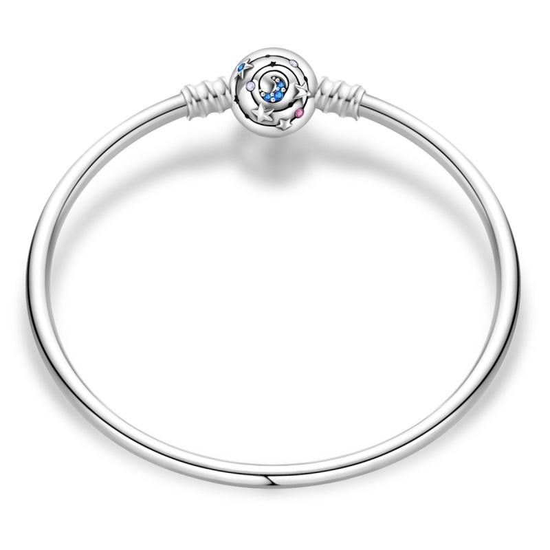 Brățări din Argint 925 de 17-20CM Pentru Femei Stea Lună Fluture Gheară de Pisică Lotus Coroană Aurie Brățări Potrivite pentru Charme DIY Pandantive Bijuterii