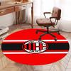 AC Milan Printed Round Rug Carpet Chair Rug Area Rug Entryway Doormats,for Office Chair Living Room Bedroom Kitchen Room.