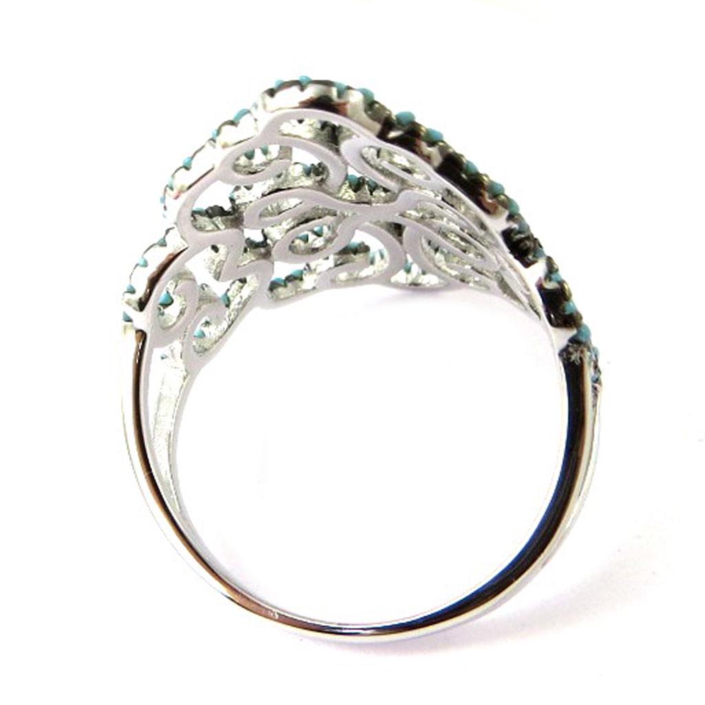 Silver 'Navajos' Silver Ring (rhodium Plated)
