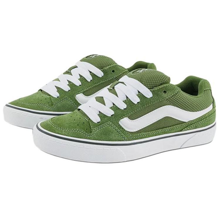 Vans Caldrone Comfortable Versatile Low-Top Skate Shoes Men Sneakers Green VN000CSPD6S