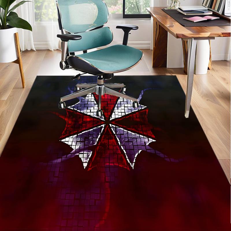 Umbrella Symbol Office Rug Chair Mat, Game Carpet, Suitable for Front Door, Bedroom, Living Room, Desk, Holiday Gift