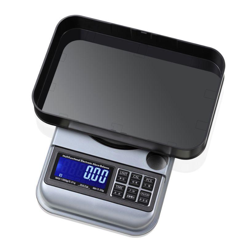 Professional Digital Digital Scale With Fixed Weight Jewelry Box Electronic LCD Kitchen Alarm Scale;