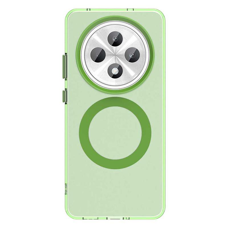 For OPPO Reno 12F Candy Color For Magsafe Wireless Charge Magnetic Case For OPPO Reno 12F Shockproof Soft Cover Funda