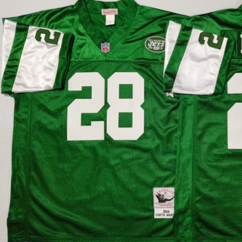 Mens Retro NFL New York Jets Jersey 12 Football Training Uniform Cotton Sportswear Gym Running Outdoor Activities