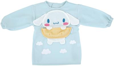 Long Sleeve Baby Apron for Meals Size Water Repellent with Catch Pocket Sanrio Cinnamoroll Die-Cut 80-90 CBAEP2-A