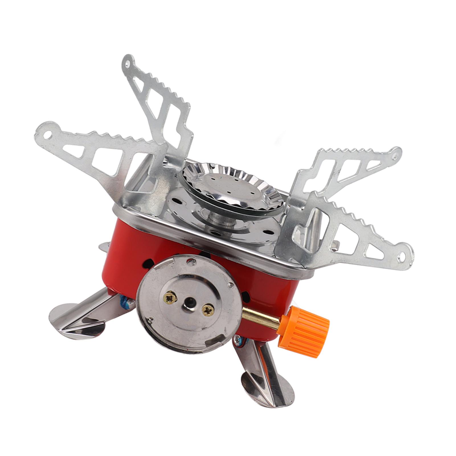 

Портативная газовая плита для кемпинга, ветрозащитная, металлическая, мини, складная, для активного отдыха, кемпинга, дома