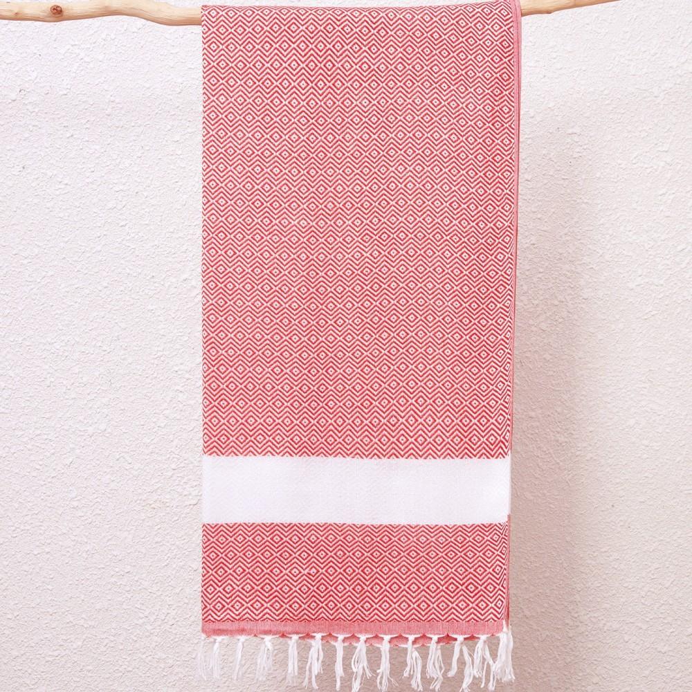 Geometry Pattern Beach Towel With Fast Dry Cotton Blend For Home And Travel Use
