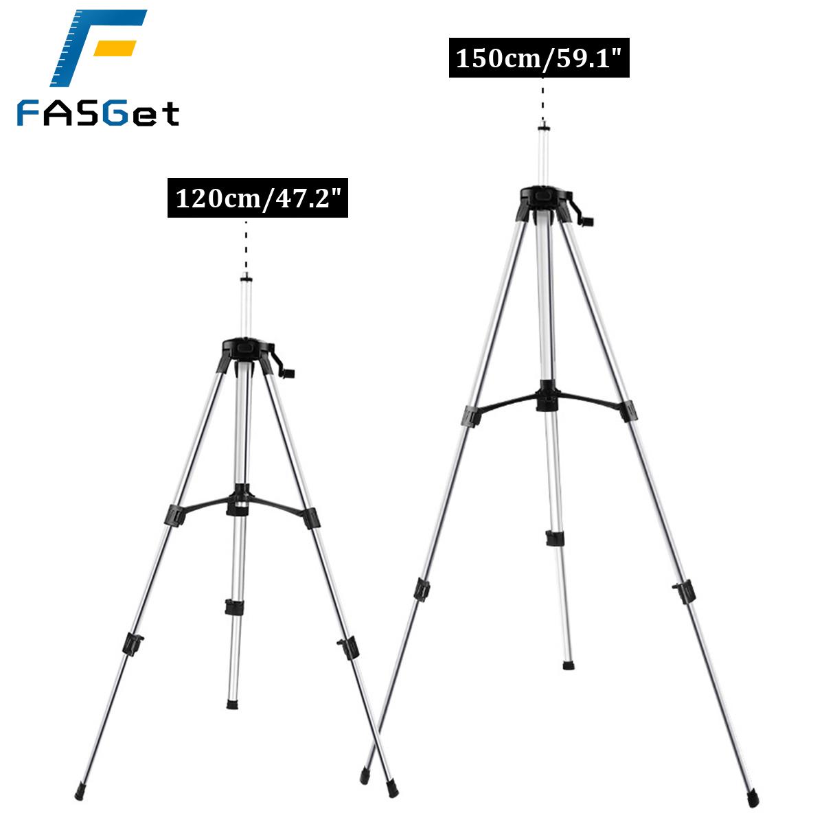 

Fasget 120 см/150 см штатив с лазерным уровнем, регулируемая высота, утолщенный алюминиевый штатив, подставка для самонивелирующегося штатива