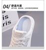 Half bag slippers can be worn outside. White shoes for women, breathable mesh, versatile, thick sole, thin, casual and comfortable women's shoes