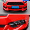 Pair Carbon Fiber Front Fog Light Lamp Cover Trim For Ford Mustang 2015-17 New