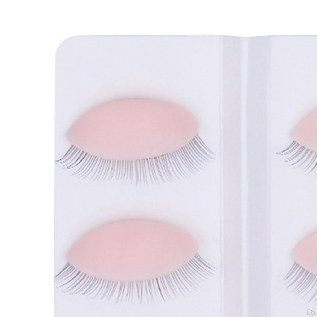 6 kusů praxe řas víčka umělé řasy prodlužování měkké pevné náhradní řasy salon make
