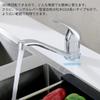 Jeonestan Kitchen Mixer Deck Single Single with Silver Plated Surface Tap, Mounted, Hole, Lever, 360-Degree Rotation, Brass, Hose,