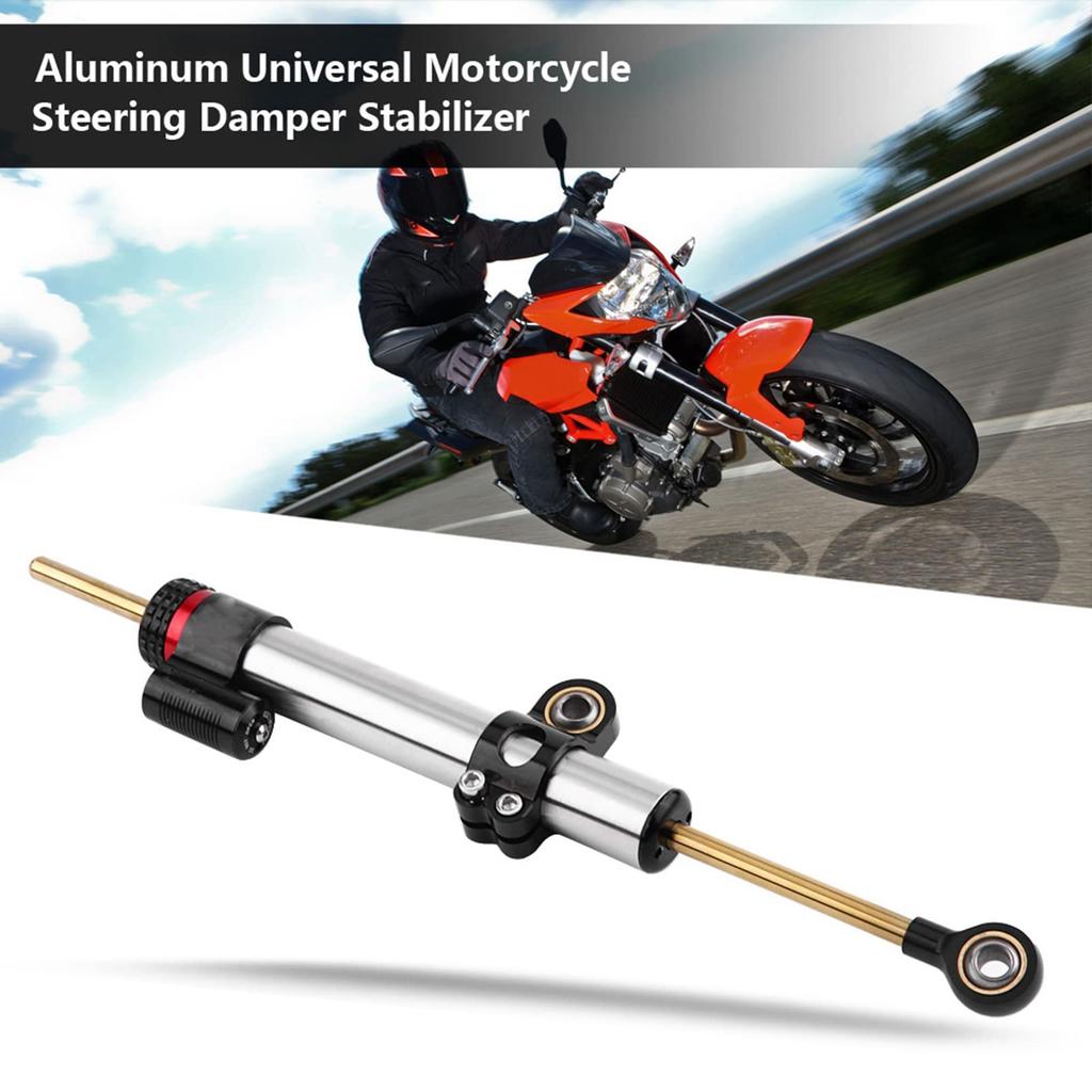 Steering Aluminum Steering Aluminum Universal Motorcycle Steering Damper, Damper, Damper/Stabilizer (Long Style)