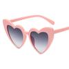 Women Retro Fashion Heart-shaped Shades Sunglasses Integrated UV  Glasses