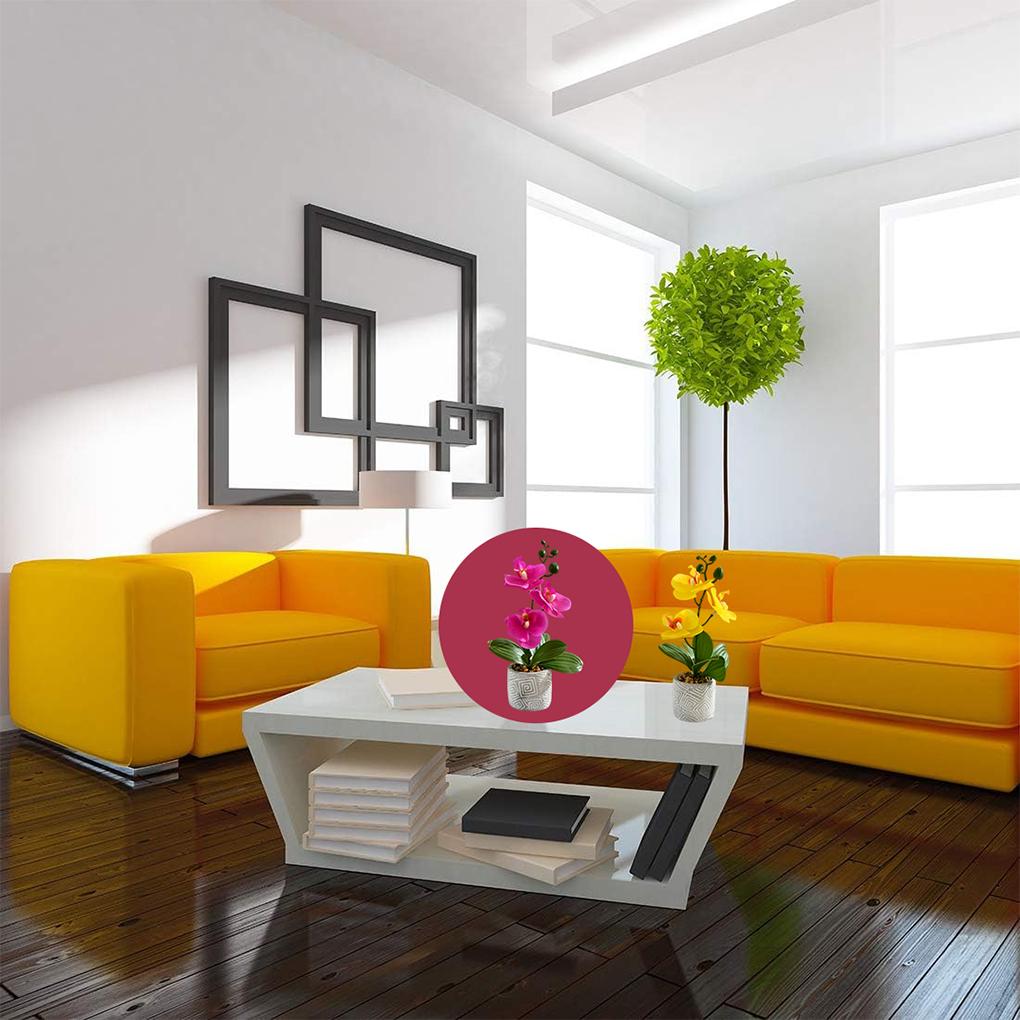 Artificial Orchid Flowers Potted Flowers Artificial Flowers Artificial Phalaenopsis Artificial