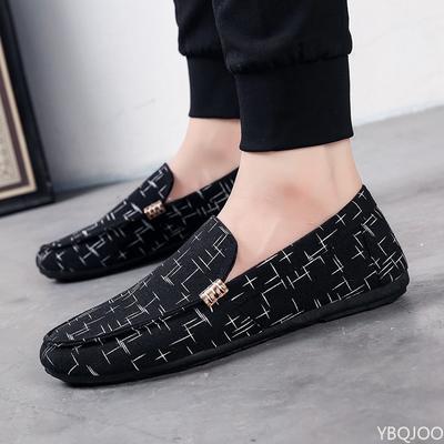 Herrskor med halkfri sula, andningsbara körskor, casual skor i stora storlekar, canvas-ballerinas för promenader, halkfria mockasiner, tofflor, Zapatos
