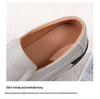 Genuine Leather Thick-Soled Loafers for Women - Soft, Casual Slip-On Shoes for All Seasons, Suitable for Pregnant Women