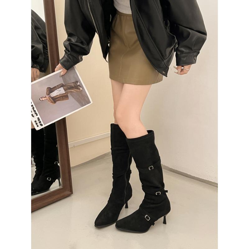Women's British style long fashion hundred soft elastic comfortable ankle boots shock absorption non-slip casual sports Martin boots