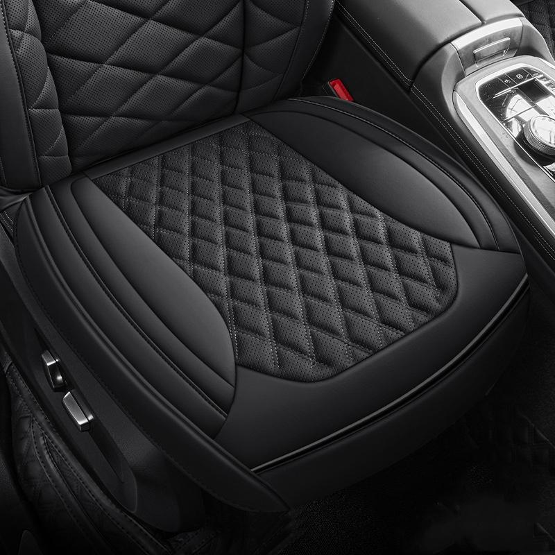 Luxury PU Leather Car Seat Cushions Front/Rear Row Seat Anti-slip Protective Covers Universal Size Car Seat Protector Supplies