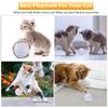 Smart Cat Toys Cat Toys Animals Interactive Rolling Auto Rolling Self Rotating LED USB Light (White)