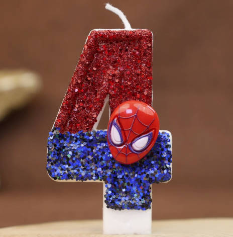 Number Birthday Candles for - Character Design Party Decoration for Celebrations