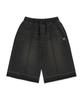 BROWNBREATH Washed Banding Bermuda Pants - Black