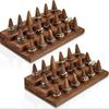 2/3 Tiers Wooden Finger Ring Display Stand 12 /18 Fingers Wooden Display Ring Cone  Dressing Table