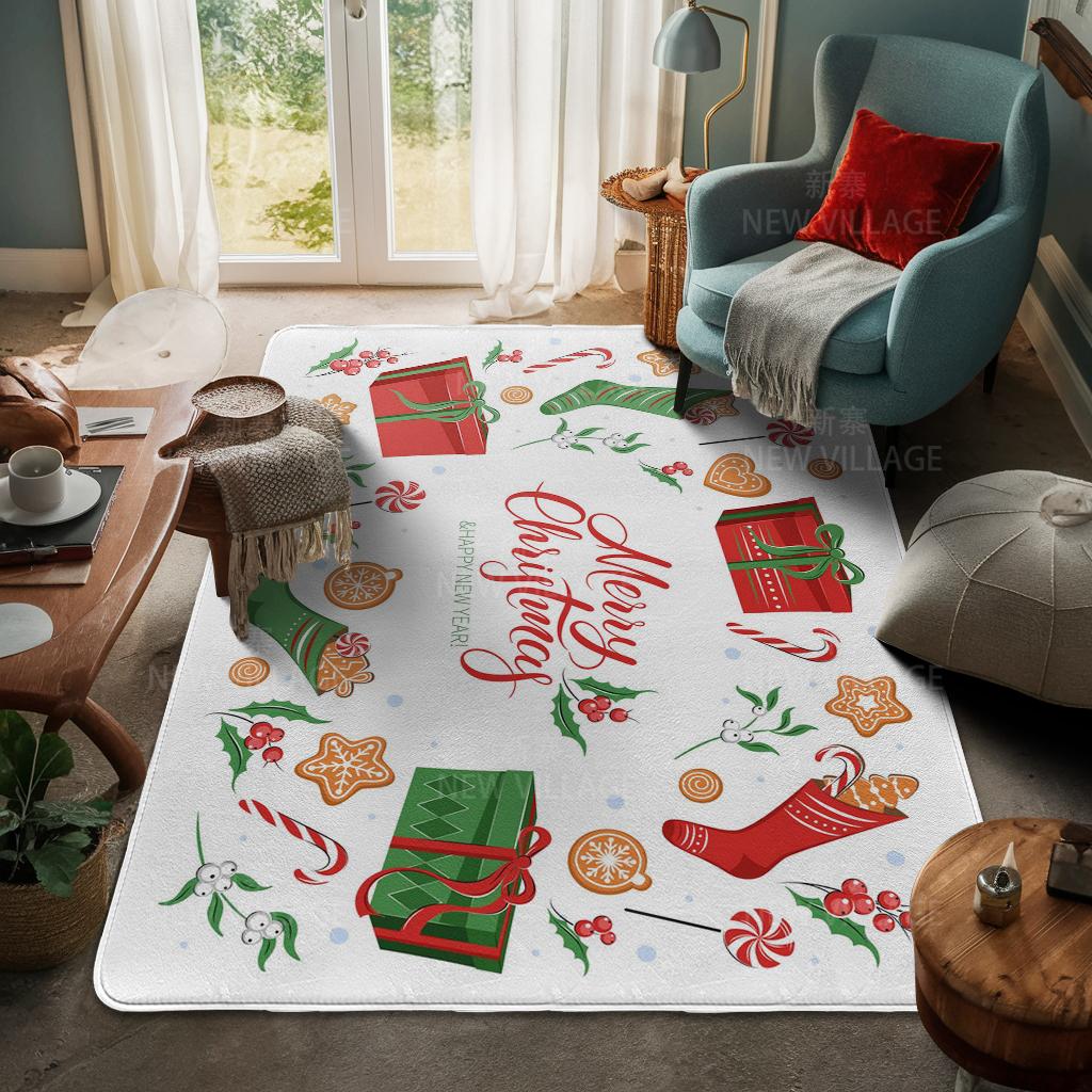 Koberec ke vchodu do domu Rohožka ke dveřím do domu Obývací pokoj Vana Koupelna Protiskluzové koberce s absorpcí vody vana Veselé Vánoce zima