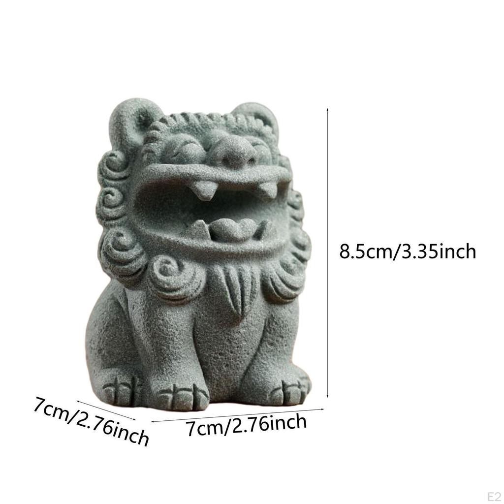 Kylin Statue Tea Pet Sculpture Birthday Gift Collectible Room Decoration Keepsakes Desktop Retro