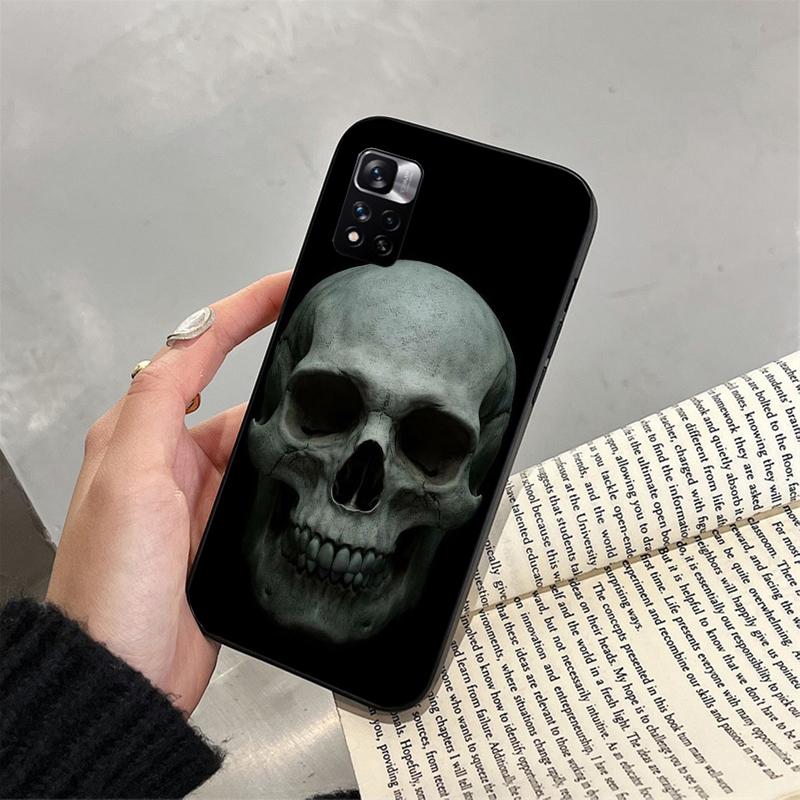 

Чехол для телефона с изображением головы черепа для Xiaomi Redmi note 13 12 Pro 11S 11 10 Pro 10S 12S Redmi 10 9C 13C Redmi 13C
