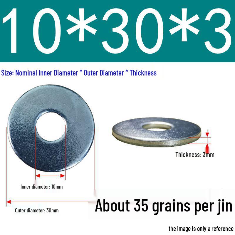 Galvanized Oversized Metal Washers M3-M60