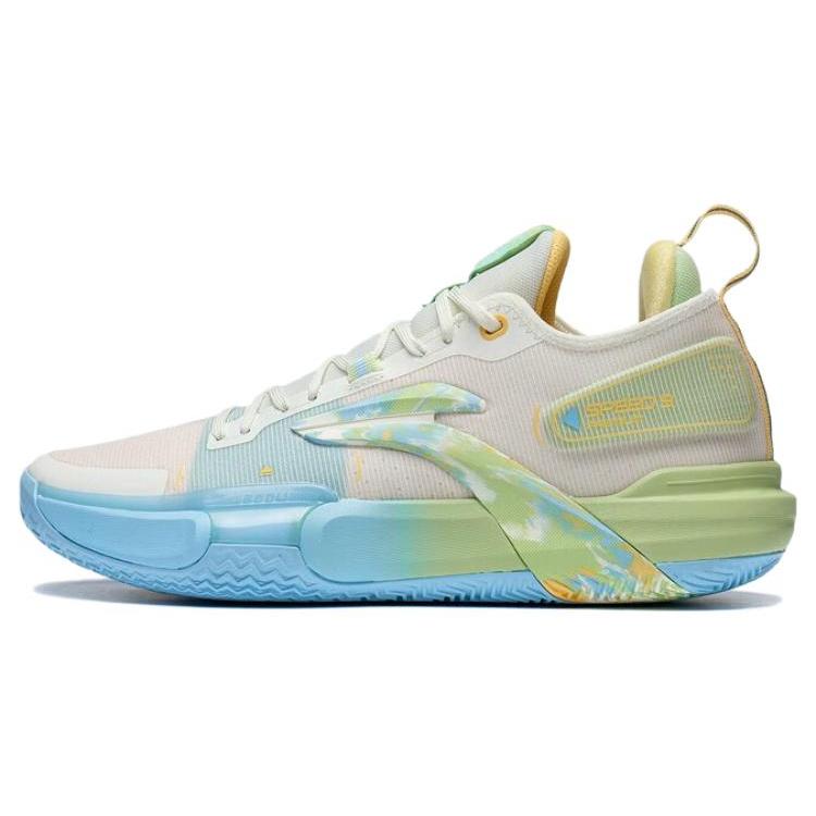 

Li Ning Speed 9 Premium Basketball Shoes Men s Low top White/Blue ABAS071-5 46