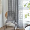 Curtain Finished Kitchen Bedroom Small Window Bay Window Half Curtain Privacy Decoration Gray Short Curtain