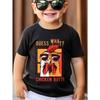 European Sizes Print Comfy  T-shirt For Boys, Short Sleeve Casual Top, Summer Outdoor Daily Wear