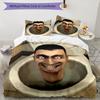 3pcs Skibidi Toilet Multiverse2 Design Cover Set - HD Printed Bedding with 1 Cover and 2 Pillowcases - Perfect for Home and Dorm Decor