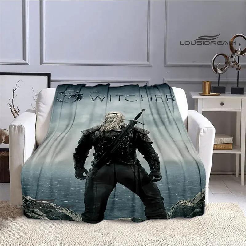 W-Witcher game Printing blanket Flange Warm blanket picnic blanket Home travel blanket bed linings Birthday Gift picnic blanket