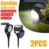 7 LED Solar Lawn Lamps Outdoor Solar Charging IP65 Waterproof Spot Light for Garden Backyard Driveway Patio Park Decor Lantern