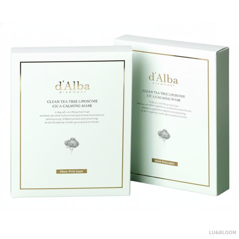 d'Alba Clean Tea Tree Liposome Cica Calming Mask 5 Sheets / 10 Sheets (+Free gift)