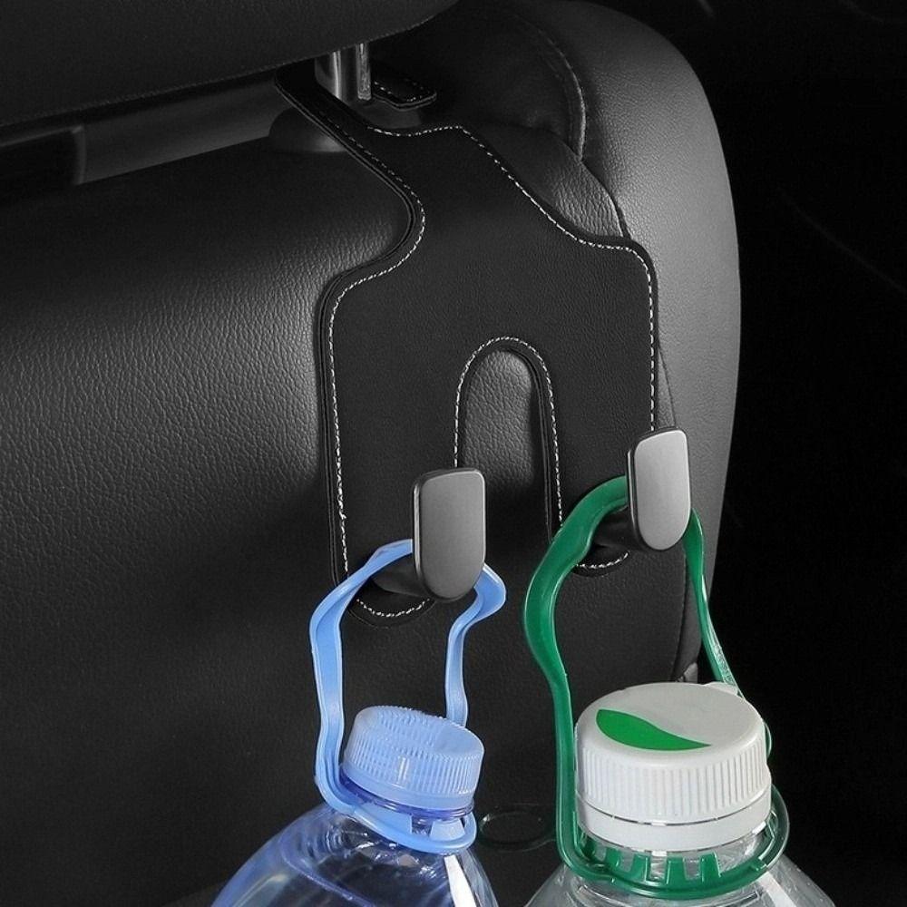 Double Hook Car Back Seats Hook 2 in 1 Auto Rear Seats Hanger Universal Car Headrest Hooks  Purse