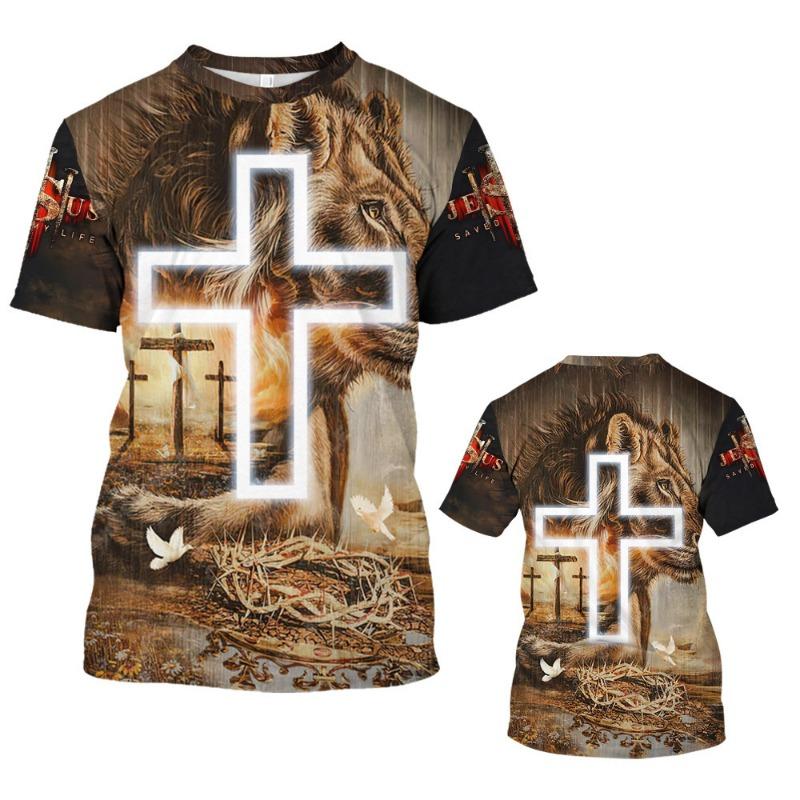 Summer Hip Hop Series Digital 3D Printed Men's Street Short Sleeved Sports T-shirt Top