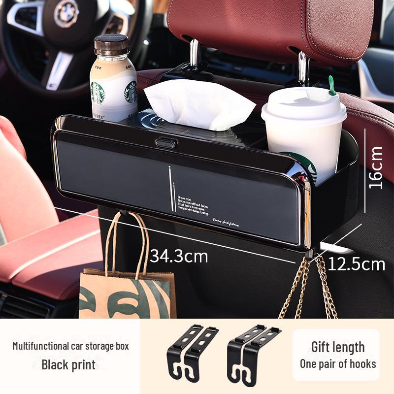 

Роскошный ящик для хранения на спинке автомобильного сиденья и коробка для салфеток