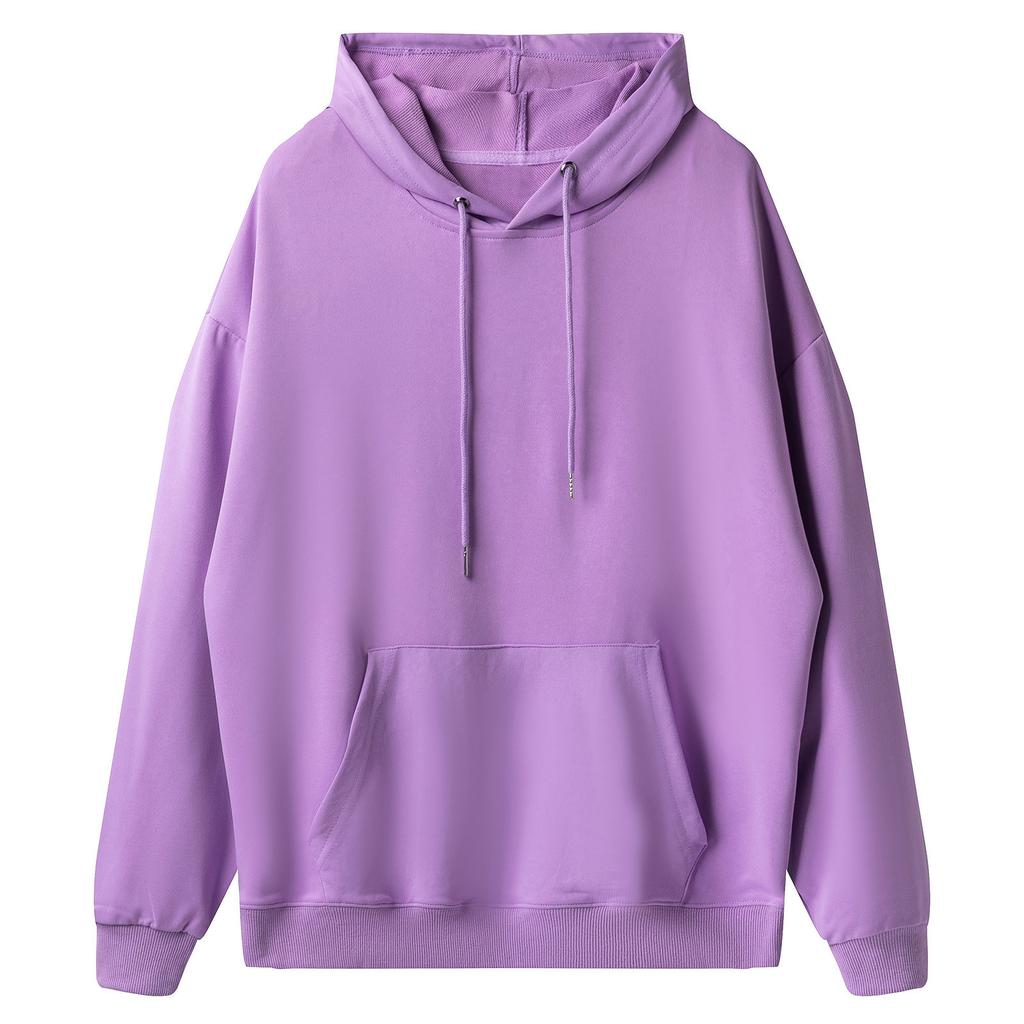 Damenmode Langarm Einfarbig Pullover Lässiger Lockerer Hoodie