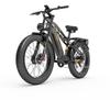 LANKELEISI Bicicleta Elétrica MG800 máx. 26 polegadas, Motores Duplos de 1000W, Bateria 48V 20Ah, com Autonomia Máxima de até 100 km.