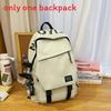 Big Capacity Simple Backpack With Letter Print Design And Waterresistant Fabric
