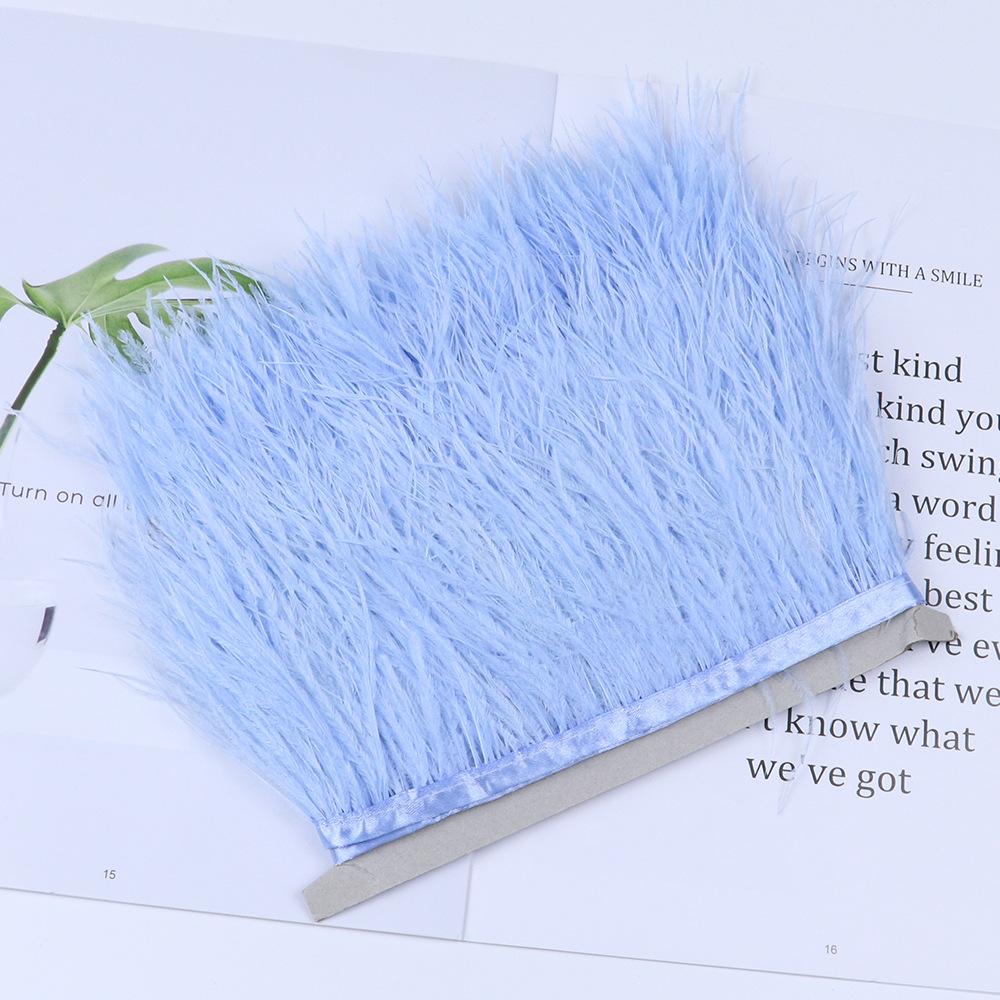 Ostrich Feather Edge 6 -8cm Decorative Wedding Diy Accessories Evening Dress Edge 