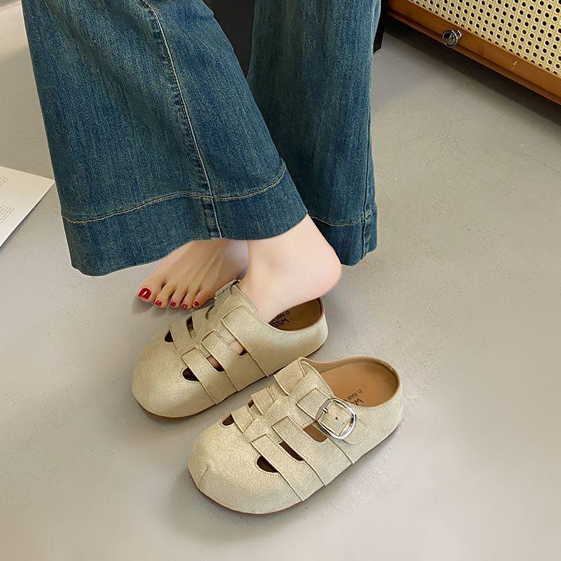Dámské platformové římské sandály Birkenstock: Letní nazouvací pletený sportovní styl s vnitřním zvýšením výšky